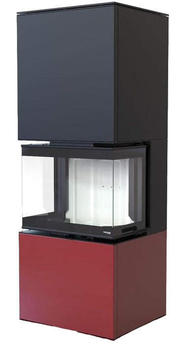 DEFRO HOME INTRA XSM C VER COMPACT 1, красная сталь дровяная печь