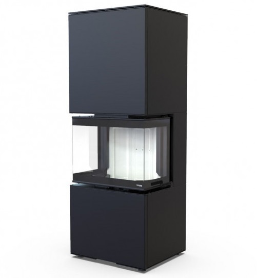 DEFRO HOME INTRA XSM C VER COMPACT черная сталь дровяная печь