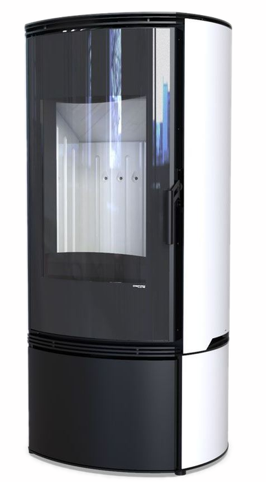 DEFRO HOME ORBIS, белая сталь дровяная печь