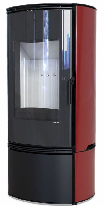 DEFRO HOME ORBIS, красная сталь дровяная печь