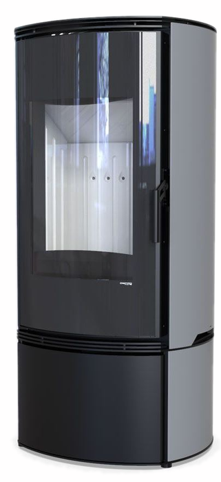 DEFRO HOME ORBIS, серая сталь дровяная печь