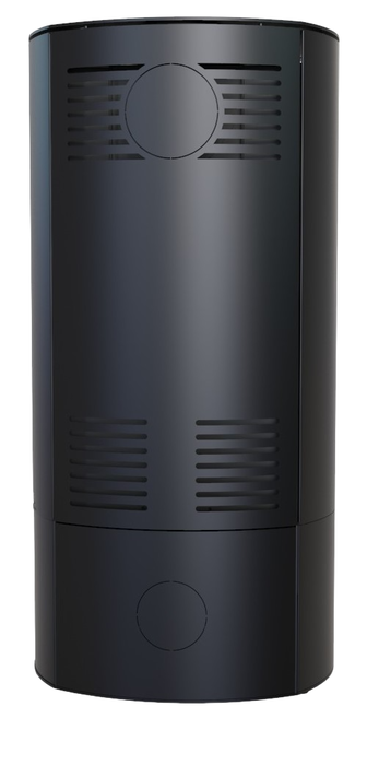 DEFRO HOME ORBIS, серая сталь дровяная печь