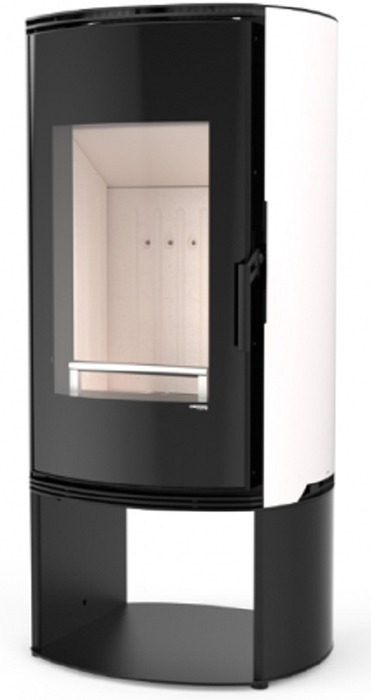 DEFRO HOME ORBIS LOG, белая сталь дровяная печь