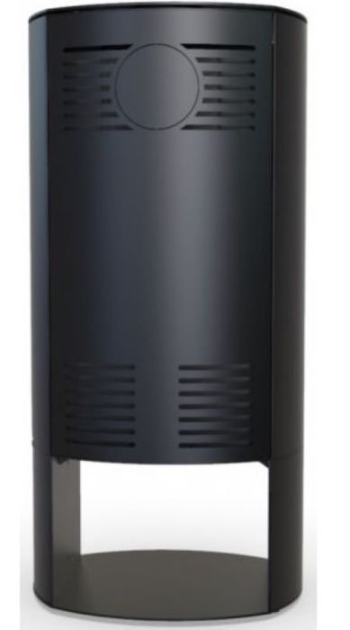 DEFRO HOME ORBIS LOG, золотая сталь дровяная печь
