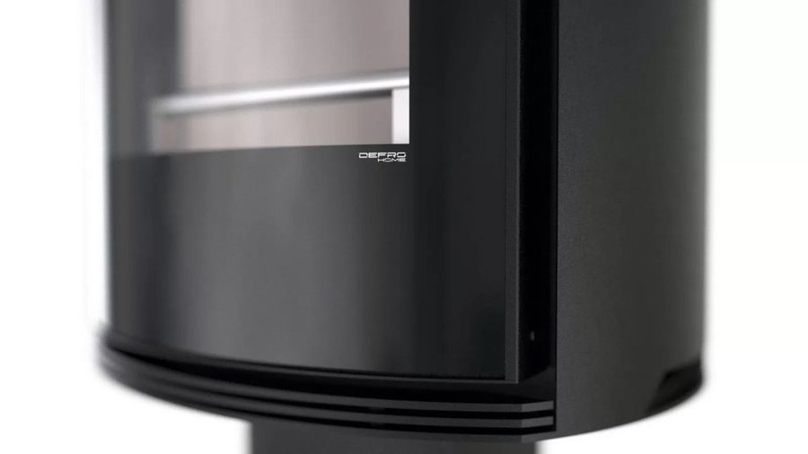DEFRO HOME ORBIS TOP, серая сталь дровяная печь