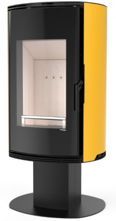 DEFRO HOME ORBIS TOP, золотая сталь дровяная печь