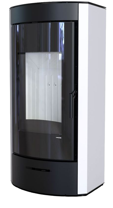 DEFRO HOME ORTI, белая сталь дровяная печь