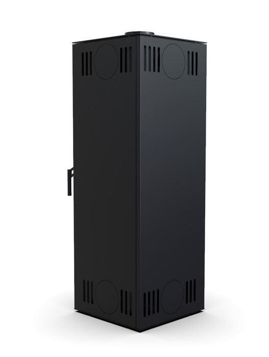DEFRO HOME QUADROOM, черная сталь дровяная печь