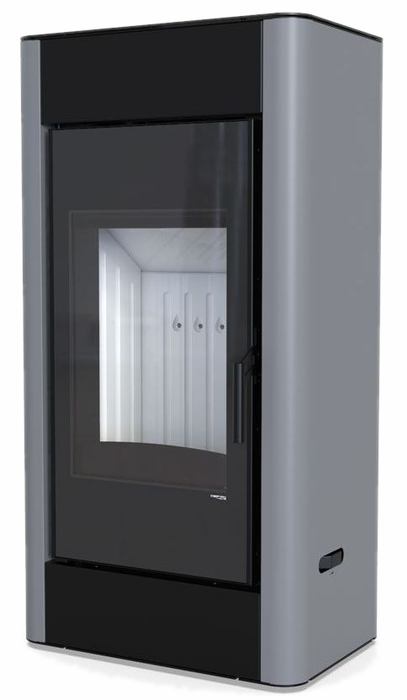 DEFRO HOME SOLUM, серая сталь дровяная печь