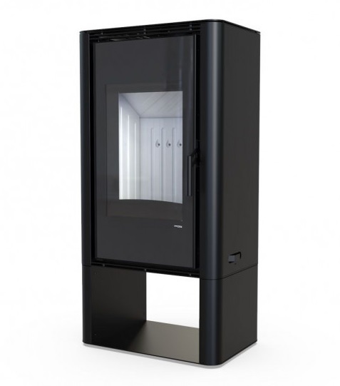 DEFRO HOME SOLUM LOG, черная сталь дровяная печь