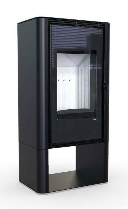 DEFRO HOME SOLUM LOG, черная сталь дровяная печь