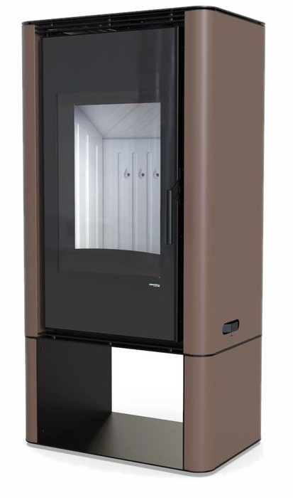 DEFRO HOME SOLUM LOG, коричневая сталь дровяная печь