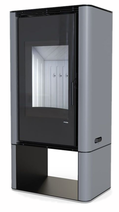 DEFRO HOME SOLUM LOG, серая сталь дровяная печь