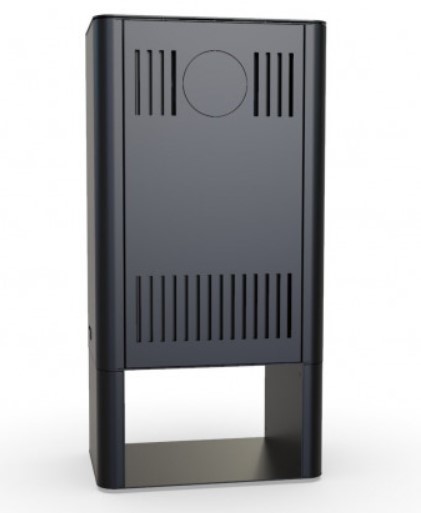 DEFRO HOME SOLUM LOG, серая сталь дровяная печь