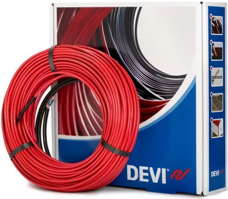 ДЕВИ DEVIflex 10T 1220 Вт 120 м нагревательный кабель 8 м<sup>2</sup>
