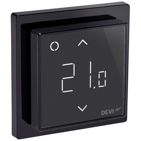 ДЕВИ DEVIreg Smart интеллектуальный с Wi-Fi, черный 16 A терморегулятор для теплого пола