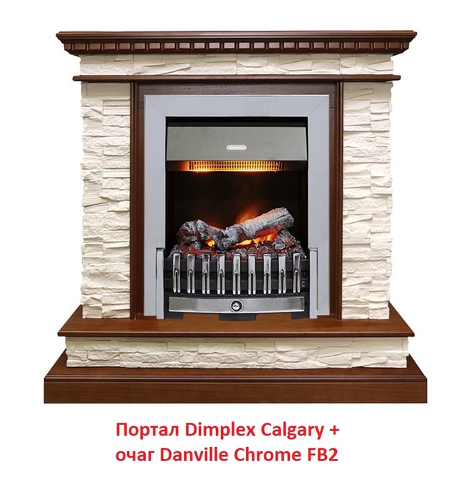 Dimplex Calgary для классика Opti-Myst, Optiflame классический портал для камина