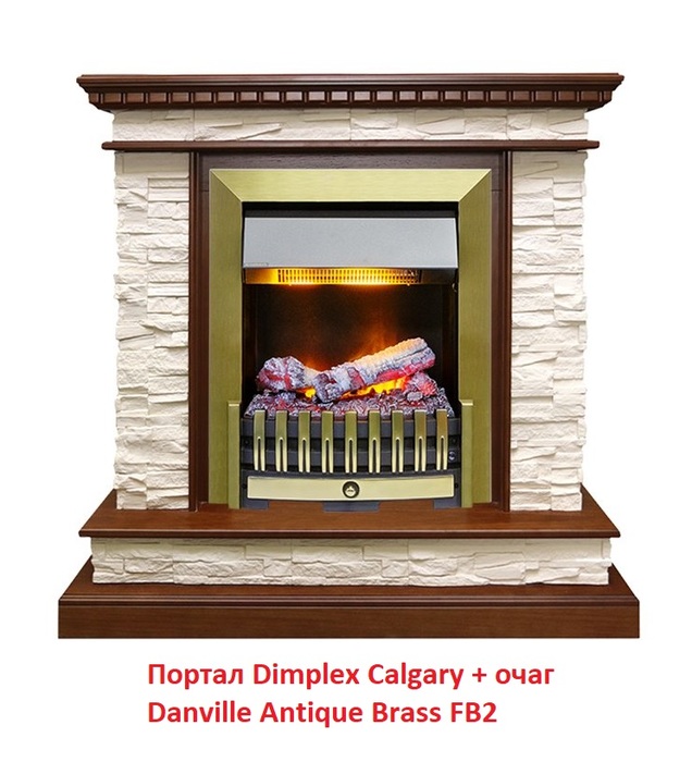 Dimplex Calgary для классика Opti-Myst, Optiflame классический портал для камина