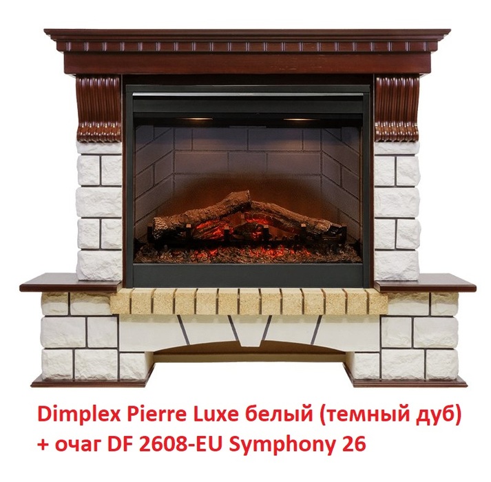 Dimplex Pierre Luxe (Sym. DF2608-EU) Белый широкий портал