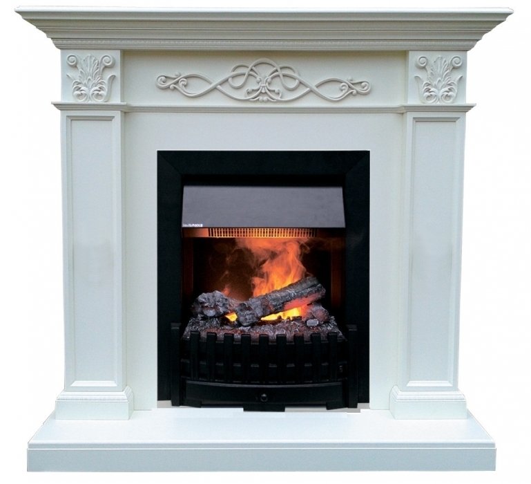 Dimplex Verona STD с очагом Danville black (Белый дуб) электрокамин с классическим очагом 3D
