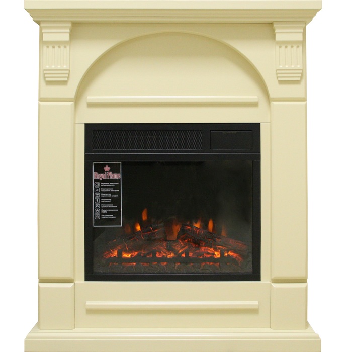 Royal Flame Virginia с очагом Vision 18 (Слоновая кость) электрокамин с классическим очагом 2D