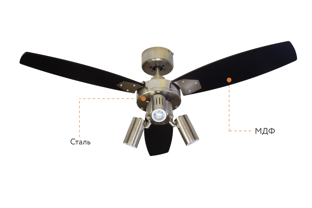 Dreamfan Jet Silver RC 105 потолочный вентилятор