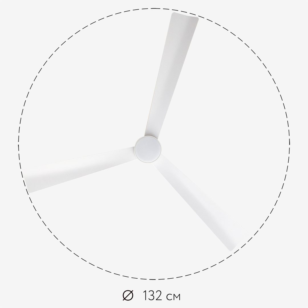 Dreamfan Rotterdam White LED DC 132 потолочный вентилятор