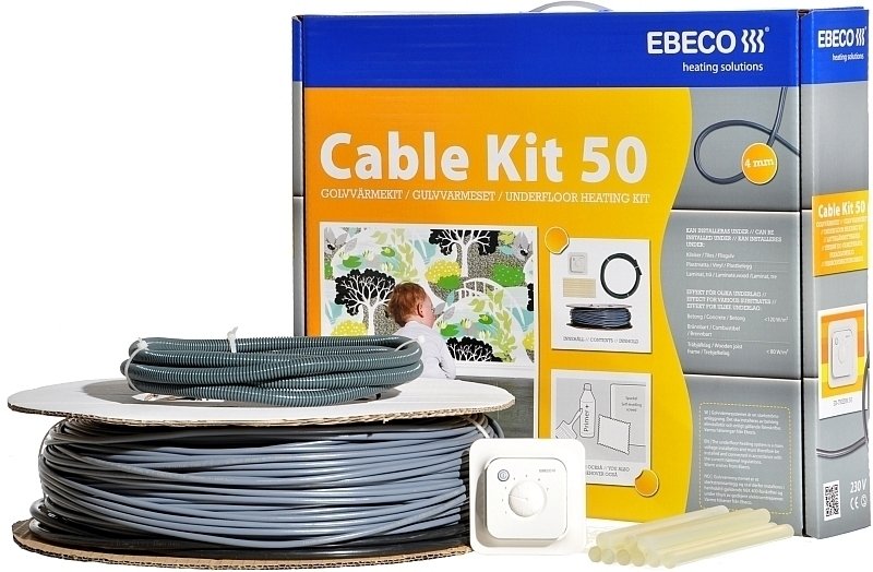 Ebeco Cable Kit 50 (2180/2000 Вт) нагревательный кабель 25 м<sup>2</sup>