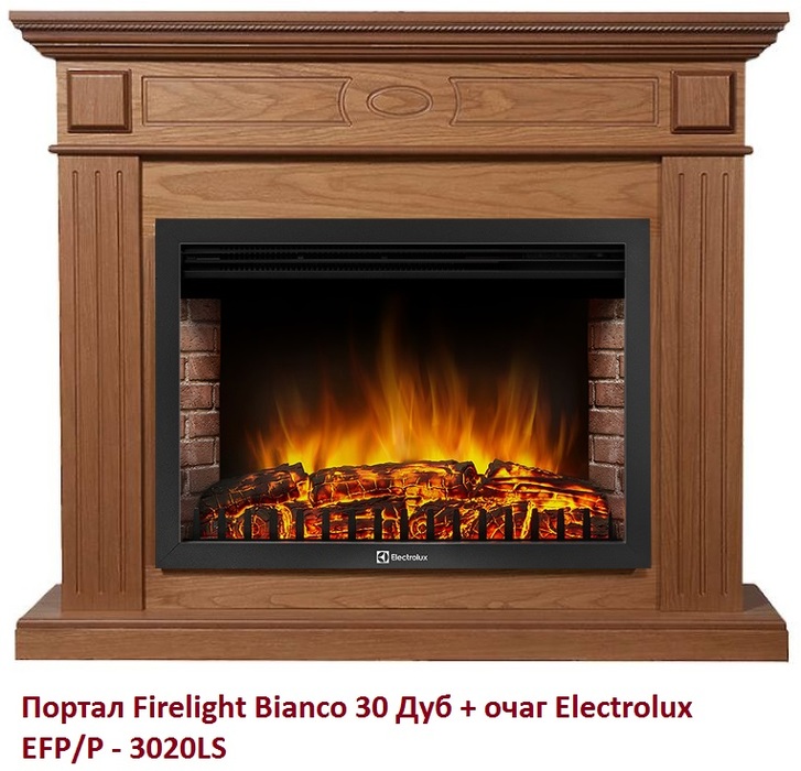 Firelight Bianco 30 Дуб широкий портал