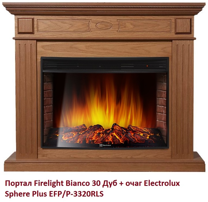Firelight Bianco 30 Дуб широкий портал