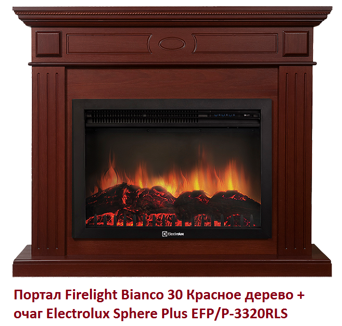 Firelight Bianco 30 Красное дерево широкий портал