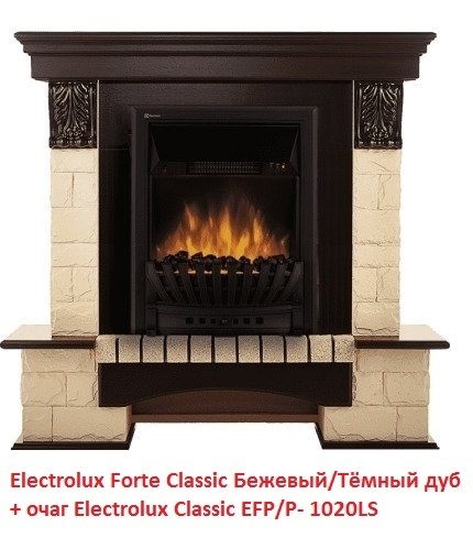 Electrolux Classic EFP/P- 1020LS с обогревом очаг с пультом