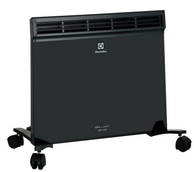 Electrolux ECH/B-1000 E тонкий черный стеклянный конвектор