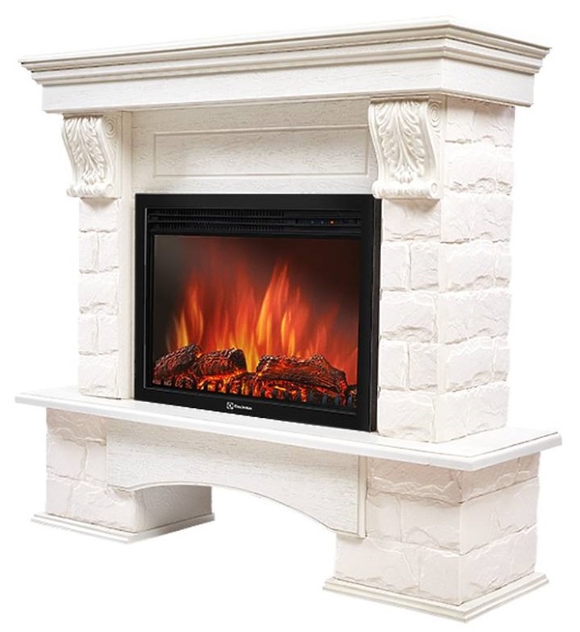 Firelight Forte 25S Белый/Беленый дуб широкий портал