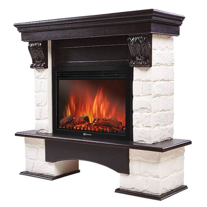 Firelight Forte 25S Белый/Венге широкий портал