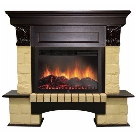 Firelight Forte 25U Угловой (Бежевый/Темный дуб) угловой широкий портал