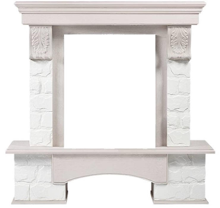 Firelight Forte Classic Белый/Белёный дуб классический портал для камина