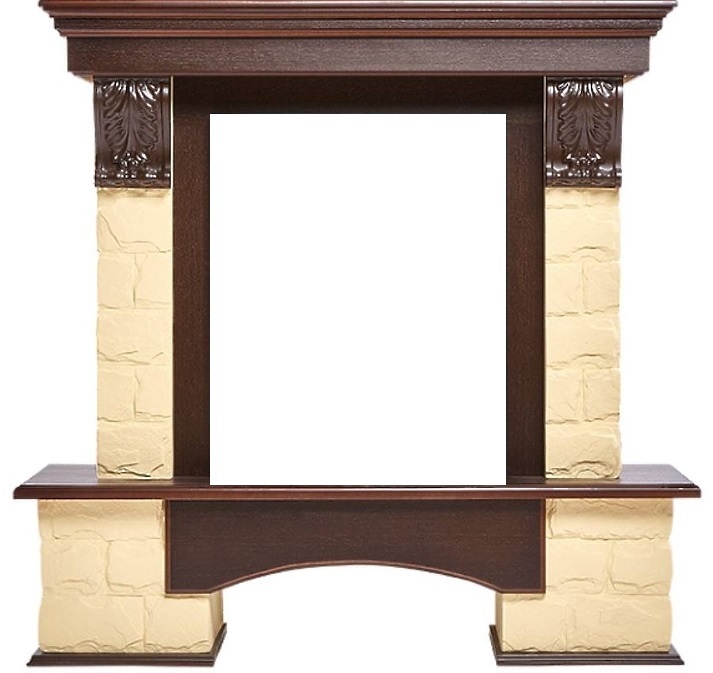 Firelight Forte Classic Бежевый/Тёмный дуб классический портал для камина