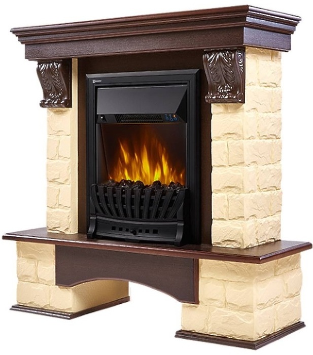 Firelight Forte Classic Бежевый/Тёмный дуб классический портал для камина