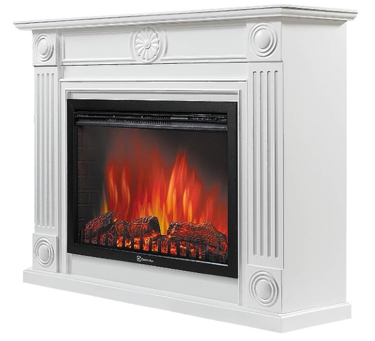 Firelight Frame 25 белый широкий портал