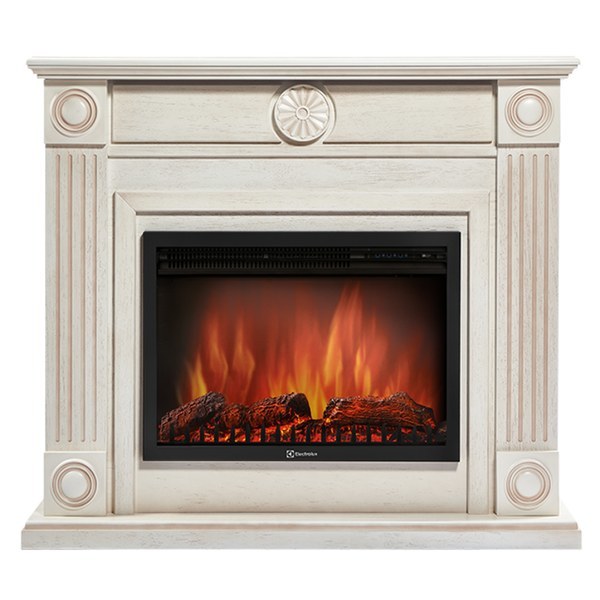 Electrolux EFP/P-3020LS с порталом Firelight Frame 30 шпон белёный дуб электрокамин с широким очагом 2D