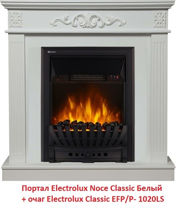 Firelight Noce Classic Белый классический портал для камина