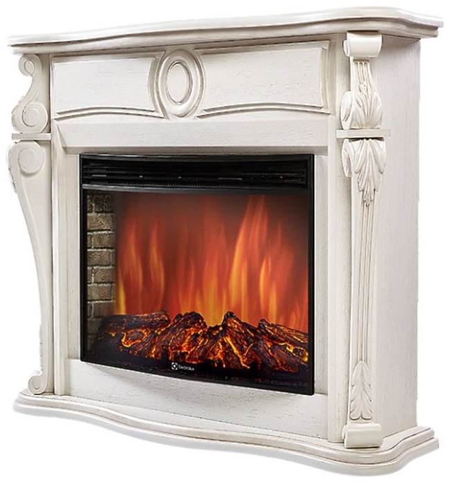 Firelight Ovatio 30 беленый дуб широкий портал