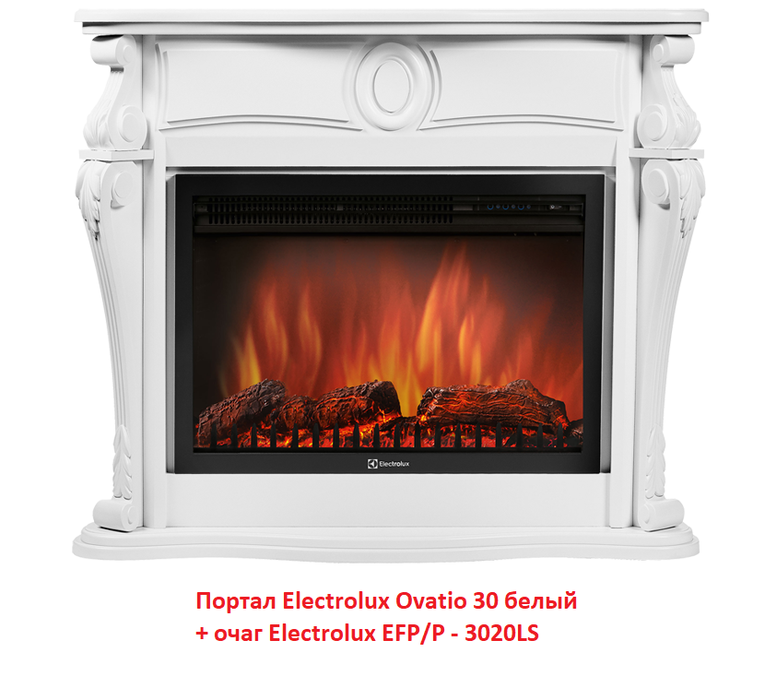 Firelight Ovatio 30 белый широкий портал