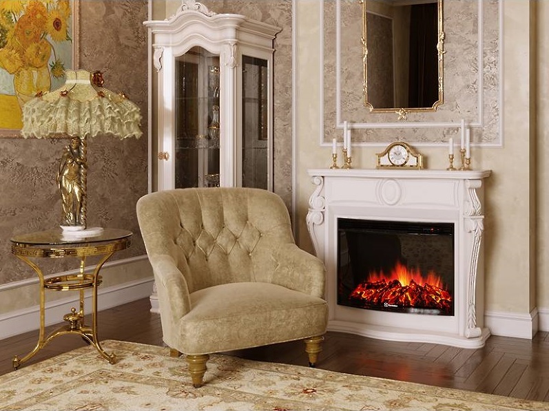 Firelight Ovatio 30 белый широкий портал
