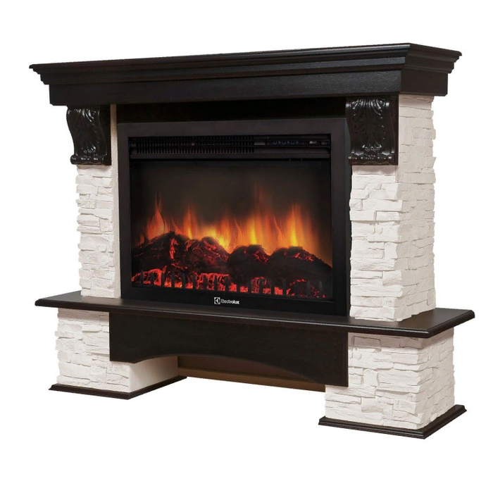 Firelight Pietra 30S Белый/Тёмный дуб широкий портал