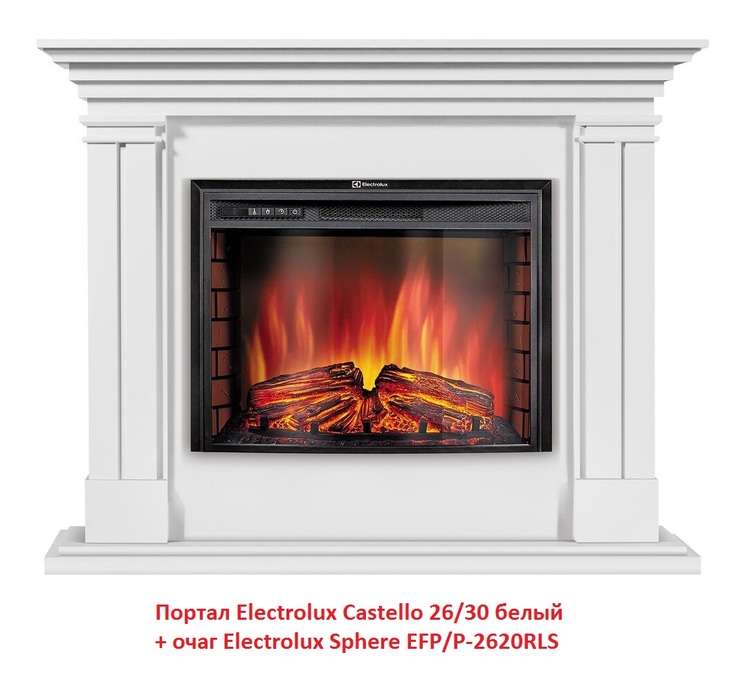 Electrolux Sphere EFP/P-2620RLS  с таймером электроочаг с эффектом пламени