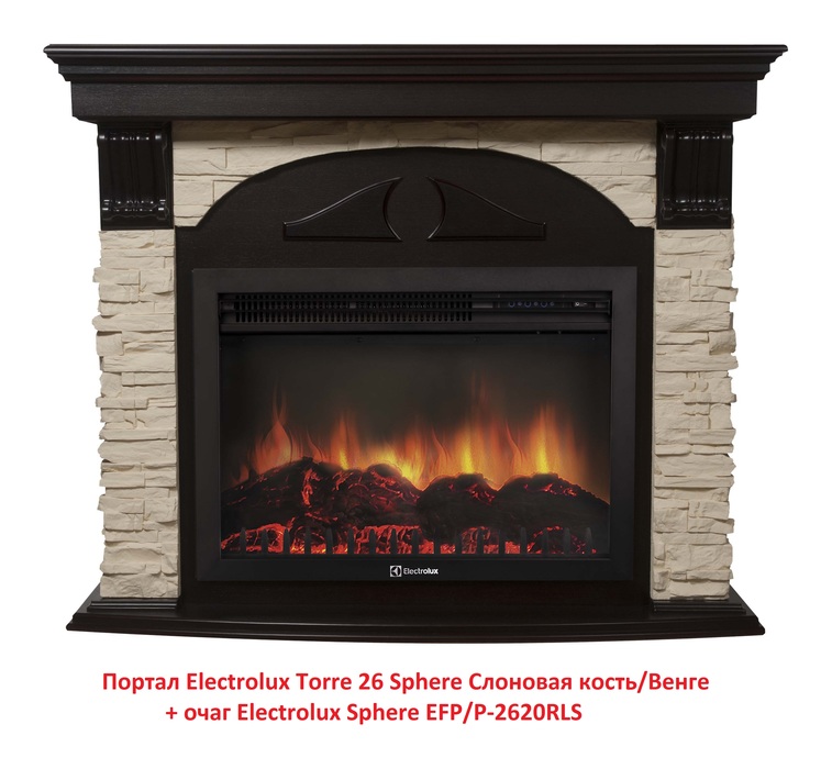 Electrolux Sphere EFP/P-2620RLS  с таймером электроочаг с эффектом пламени