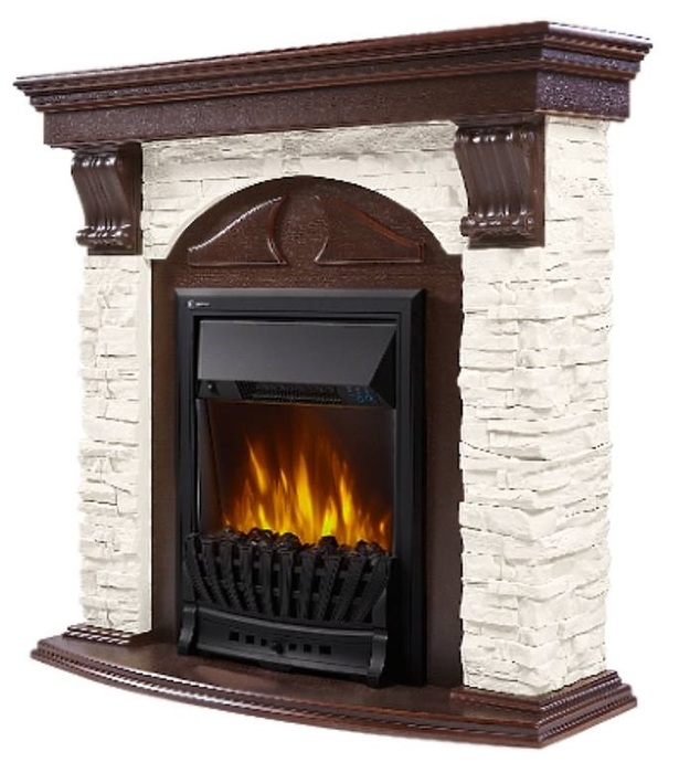 Firelight Torre Classic Белый/Тёмный дуб классический портал для камина