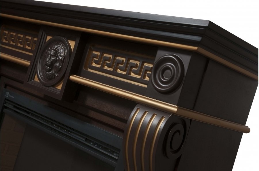 Firelight Vittoriano 30 Темный дуб с золотой патиной широкий портал